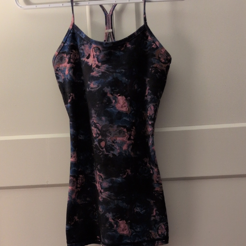 Lululemon Women's Blue and Pink Athletic Top